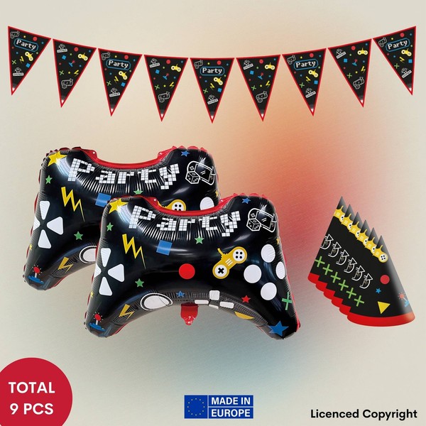 9-Tlg. Gaming Party Set FüR Kindergeburtstag-image