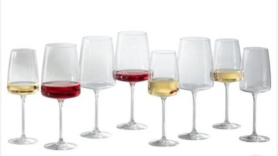 Zwiesel Sensa Wine Glass Set, 8-Piece, 4 White Wine 12.3 oz, 4 Red Wine 22.3 oz