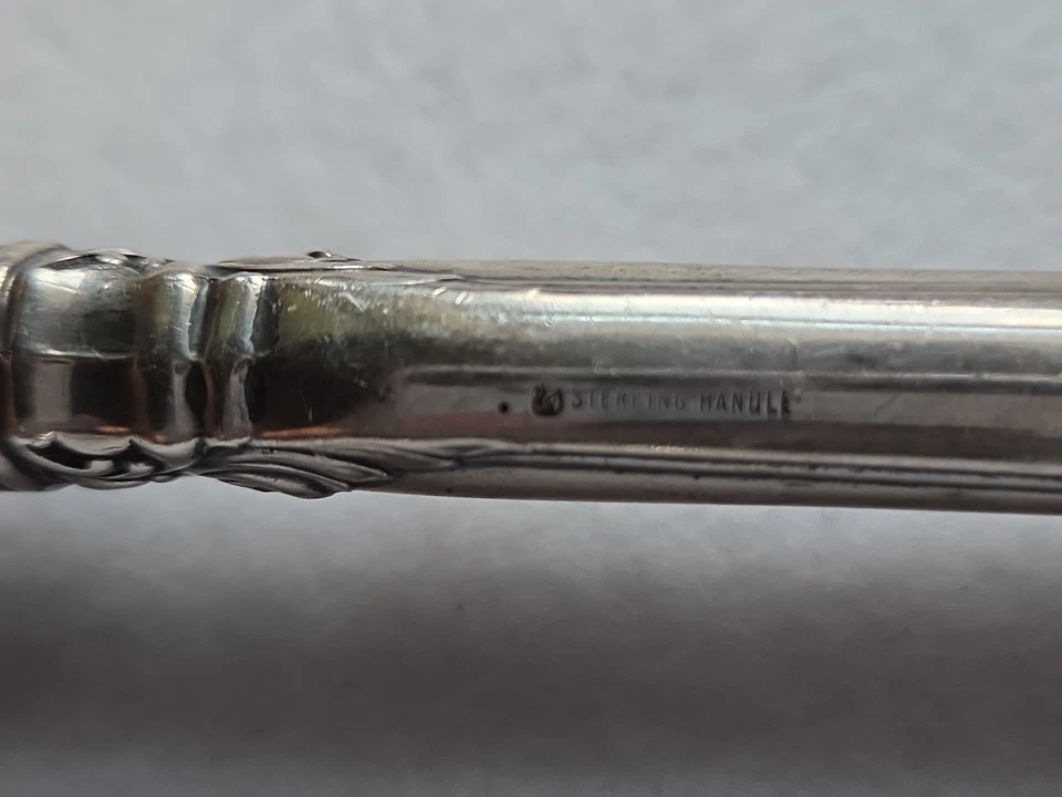 Juego de servir ensalada Old Master by Towle de plata esterlina 2 piezas HH con ébano 12" BT Foto 4 de 4