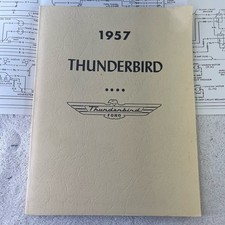 Vintage 1955-1957 Ford Thunderbird Details & Specifications Manual W/diagrams