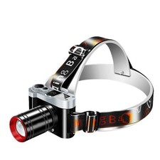 Fishing and Camping LED Headlamp with White Yellow Blue Purple Light Sources
