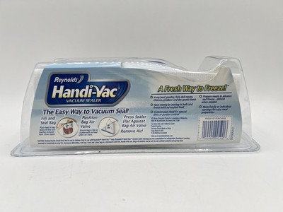 Reynolds Handi-Vac Vacuum Sealer Starter Kit w/Freezer Bags Brand New SEALED 