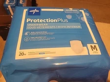 MEDLINE MSC33005 FULL CASE PROTECTION + SZ MED PROTECTIVE UNDERWEAR 4 PKGS 20 