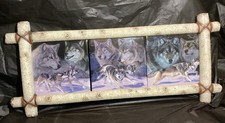 Bradford exchange Love Of The Wolf Tile Collection InFrame Vintage 2005 Al Agnew