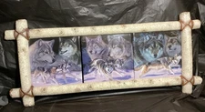 Bradford exchange Love Of The Wolf Tile Collection InFrame Vintage 2005 Al Agnew
