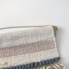 Anthropologie Macrame Weaved Wall Hanging Rug Boho Tapestry Art Decor Blue Wool — photo 8