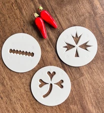 3  Piece Replacement Disc for Pampered Chef Cookie Press 1525 - #'s 8, 15, 16