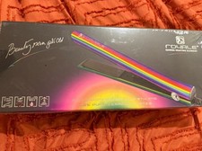 Royale Professional Hair Straightener Iron Pure Ceramic Plates- Rainbow Styling