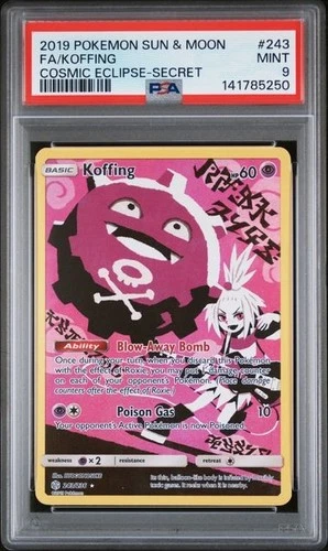 Pokemon TCG Koffing 243/236 Cosmic Eclipse PSA 9