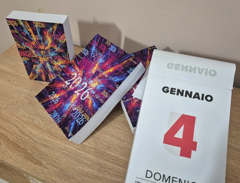 CALENDARIO 2026 formato 12,5x17,5 cm - BLOCCO GIORNALIERO con fogli a strappo - Immagine 2 di 4