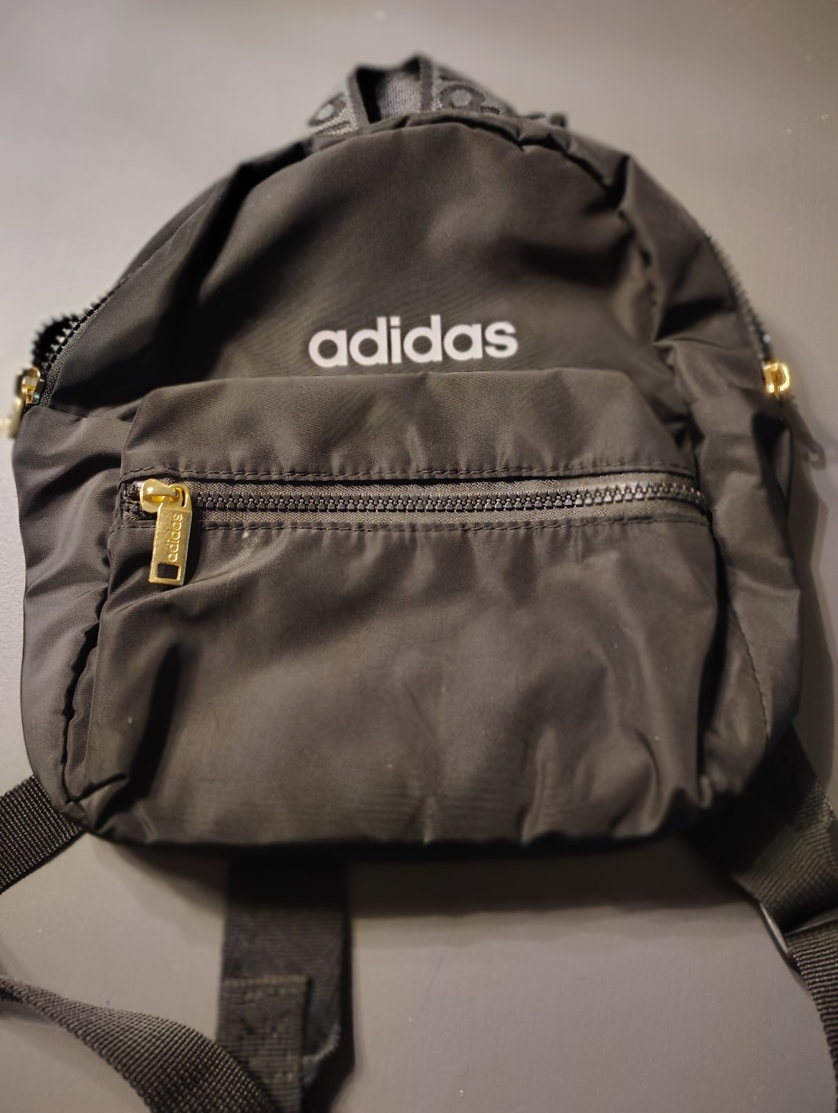 Adidas Mini Backpack BLACK 100% Polyester Adjusta… - image 1