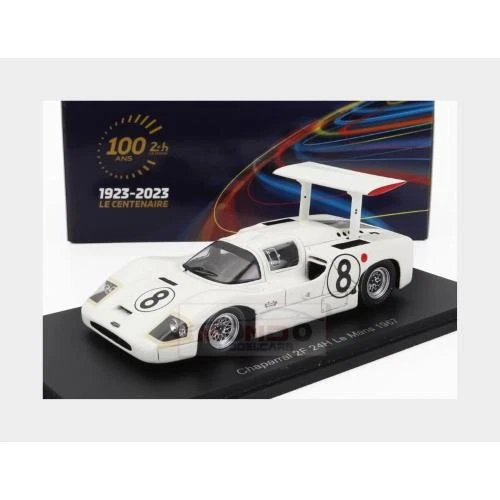 1:43 SPARK Chaparral 2F Chevrolet #8 24H Le Mans 1967 Jennings Johnson S9445 - Immagine 2 di 2