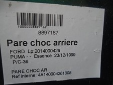 Pare-choc arrière Ford PUMA