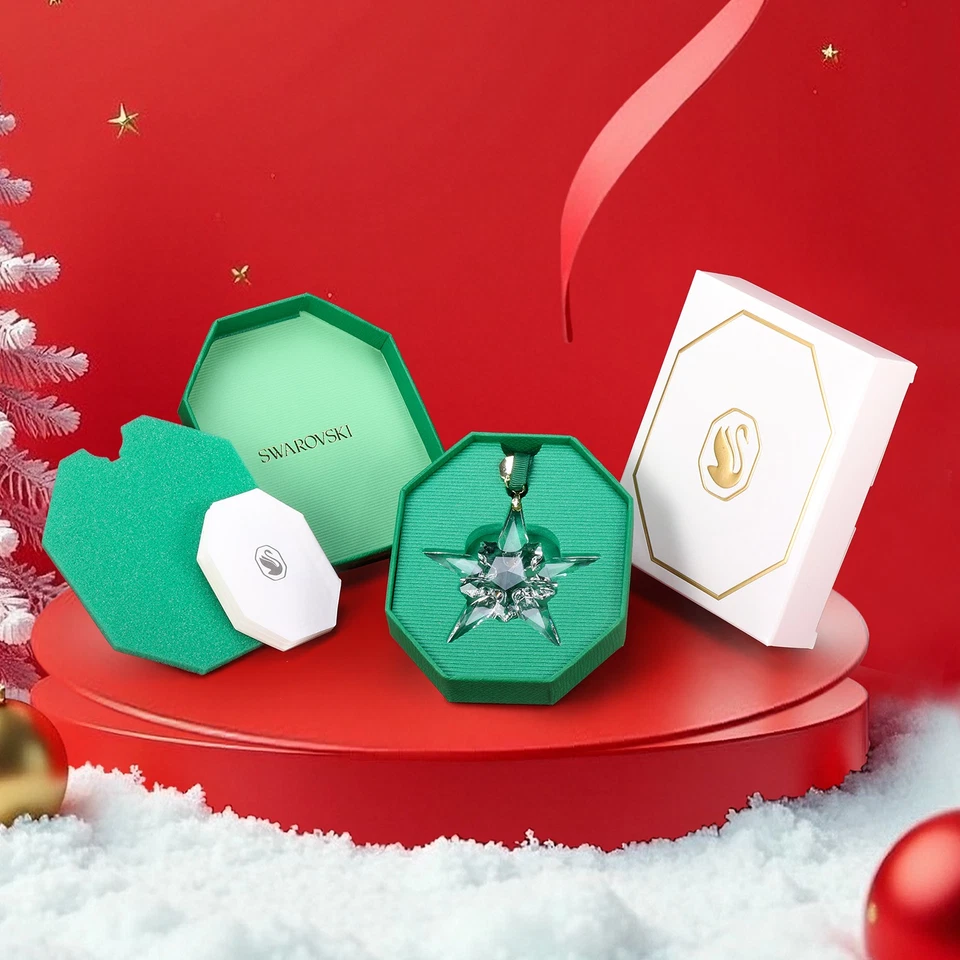 Cristal de Swarovski 2025 edición anual grande adorno de Navidad auténtico 5691172 Foto 2 de 4