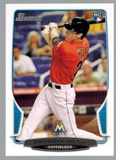 CHRISTIAN YELICH 2014 Bowman Draft Picks & Prospects #40 ROOKIE CARD. rookie card picture