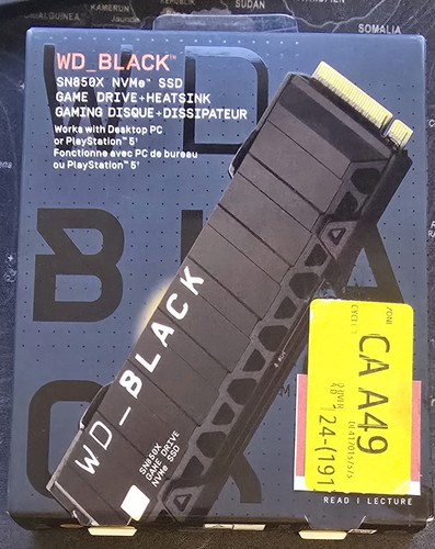 Dissipateur thermique Western Digital WD noir SN850X 8 To | SSD M.2 2280 NVME PCIe 4.0 | Neuf - Photo 7/10