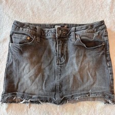 Y2k grey denim mini skirt from Zana Di Jeans