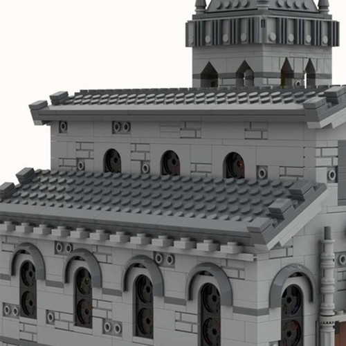 MOC: Mittelalterliche Kirche Modulbauten mit detailliertem Interieur 2085 Teile - Bild 3 von 5