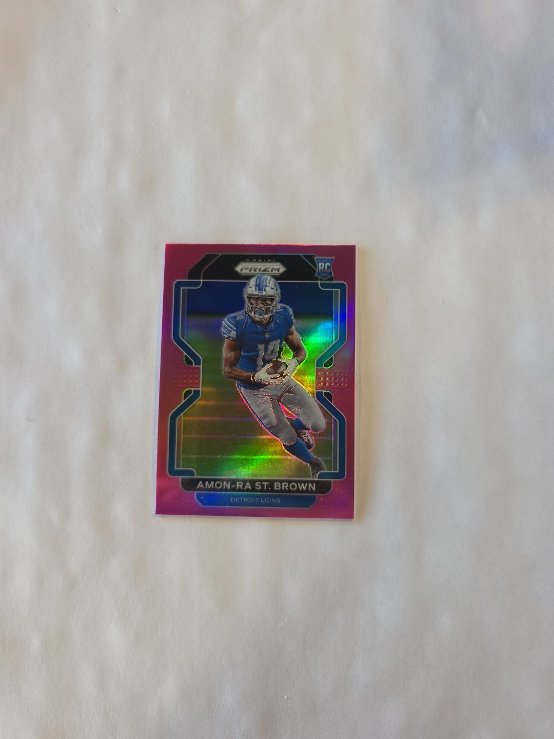 2021 Panini Prizm - Rookie Amon-Ra St. Brown #358 Pink Prizm (RC)