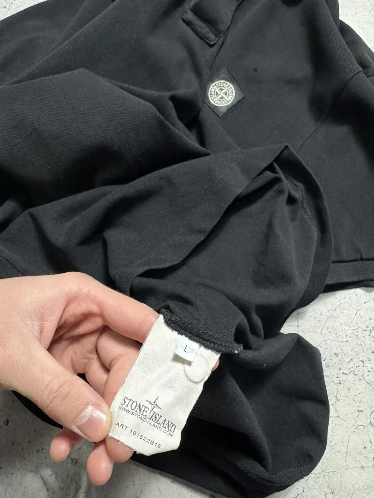 Stone Island Patch Program Luxury Black Polo Shirt - image 3