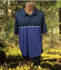 Under Armour 2XL Playoff Polo Shirt Men's Blues 3 button smart casual Classic