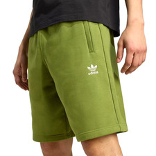 NEW MEN'S ADIDAS ORIGINALS ESSENTIALS TREFOIL SHORTS SIZE LARGE JW6025 OLIVE