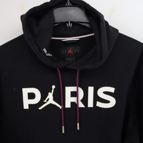 Herren Nike Jordan PSG Paris Saint-Germain Hoodie Gr. M Medium Sweatshirt Schwarz - Bild 6 von 16