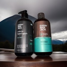 Every Man Jack  Sea Salt Moisturizing Hand Wash  Body Wash Limited Set FREE   