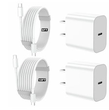 20W USB-C Fast Charging Apple Charger bundle