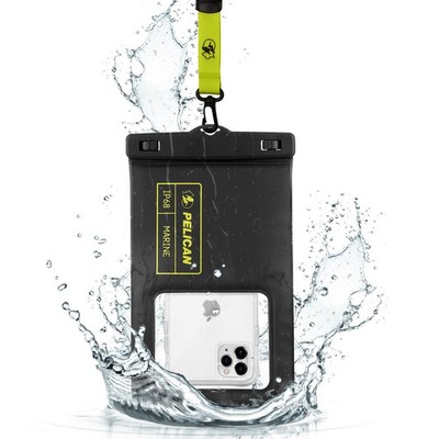 Pelican Marine - IP68 Waterproof Phone Pouch (XL XL, Black/Neon - 1 Pack - XL