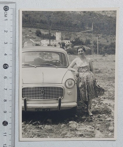 92356 FOTO d'epoca 0454 - Palermo Addaura 1960 - Fiat 1100