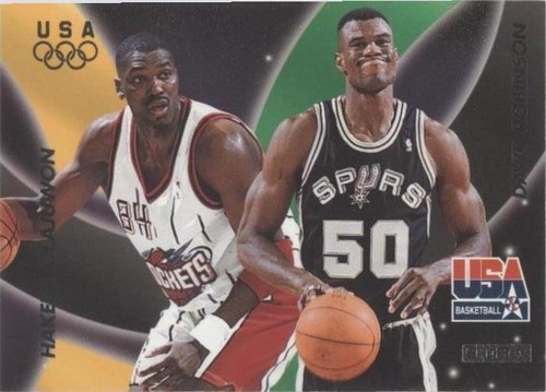 David Robinson / Hakeem Olajuwon 1991-92 Skybox Basketball Trading