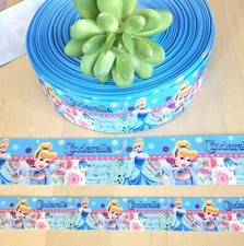 7/8 1.5" 1 YD Cinderella Grosgrain Ribbon Disney Princess Hair Bow Ribbon