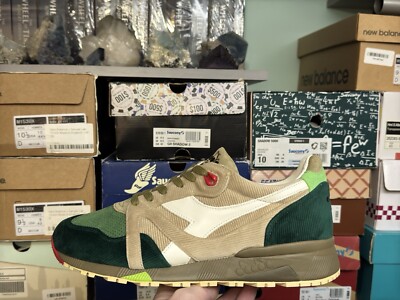 Size 9.5- Diadora N9000 Italia Cime Di Rapa  corduroy and suede NEW DS