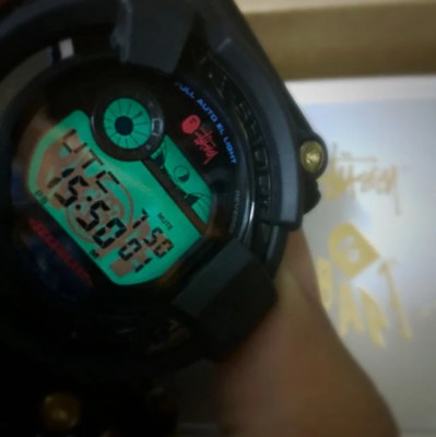 g shock frogman stussy x bape