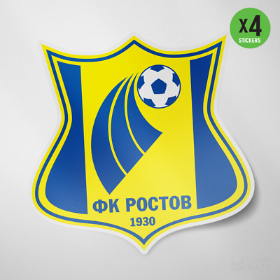 FK Rostov Russia 4 Pack Sticker Vinyl Decal Football Soccer Zenit CSKA Spartak
