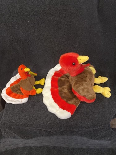Nuovo vecchio stock Ty Beanie Buddies Gobbles 14” e Beanie Babies Gobbles 8” - Foto 3 di 10