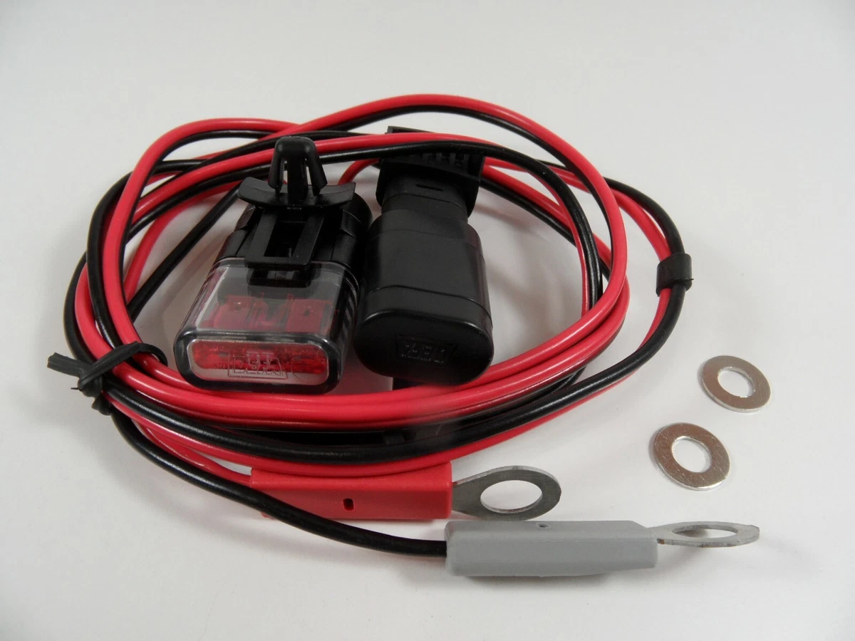 DEFA 701762 12V Charging Plug Cable Kit for ATV MOTORCYCLES 