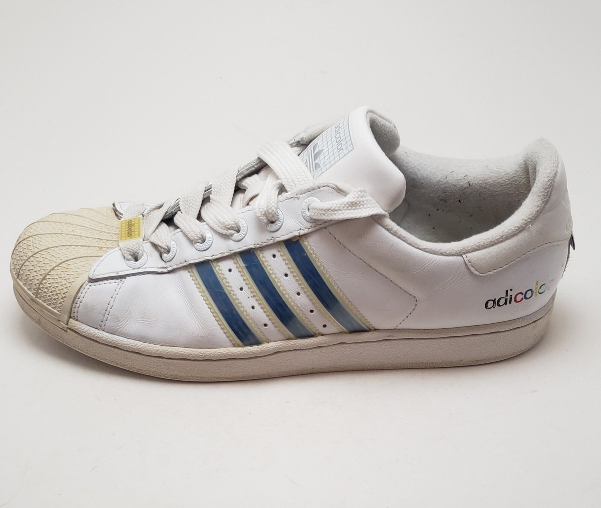 Mens Adidas Superstar Li W5 Adicolor 2005 White Sneakers Shoes 