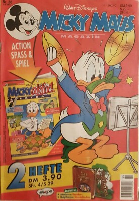 Micky Maus/Jahrgang 1994 / Heft Nr. 36 in Comic Hülle verschweißt ! + Extra Heft