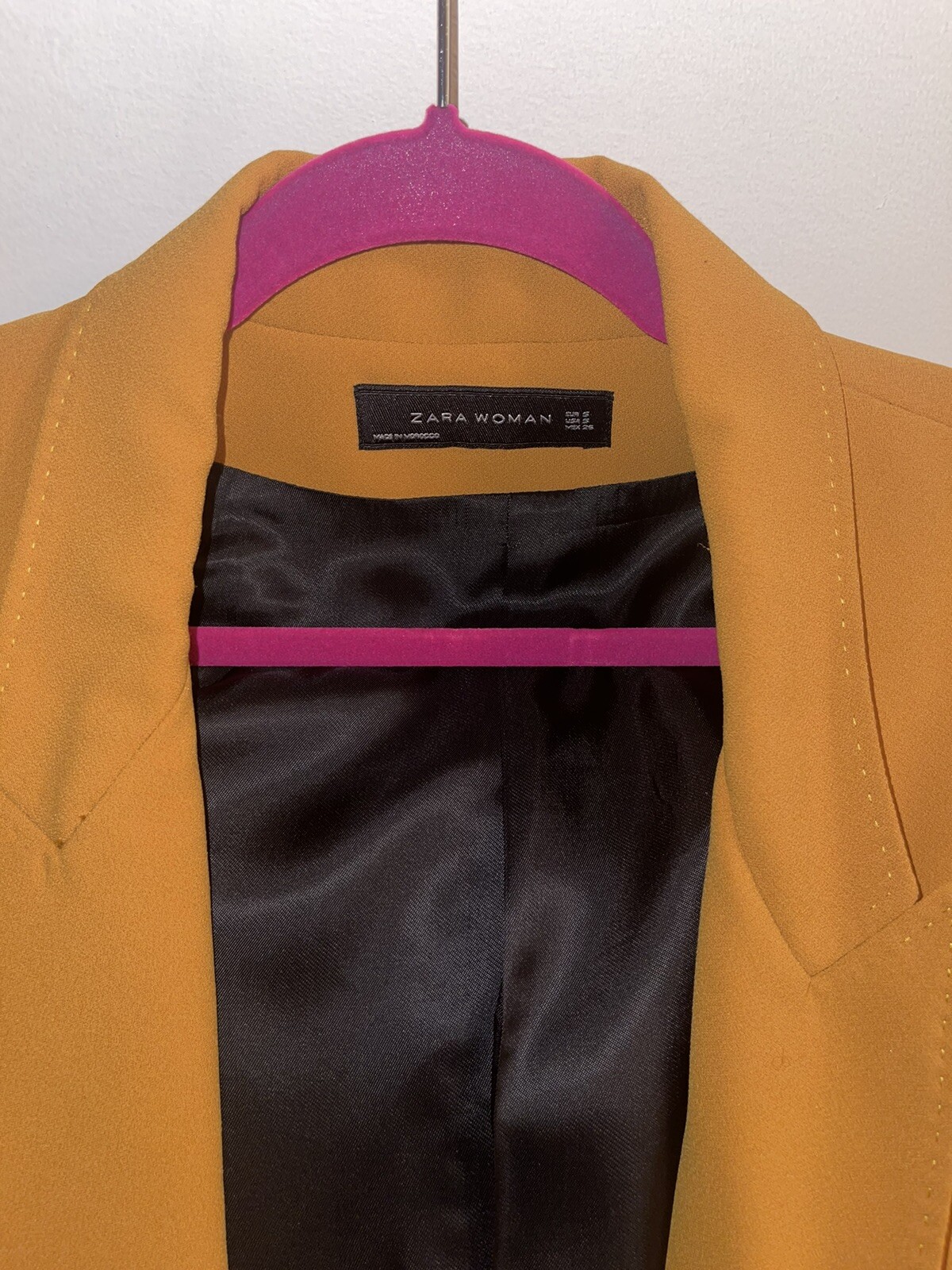 Zara Co Ord Blazer Pants Set,mustard Color Gem