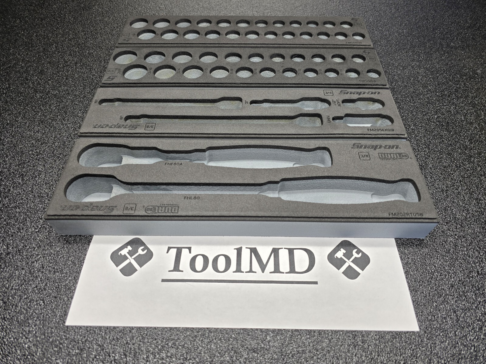 Snap-on Tools TITANIUM 3/8" Dr SAE & Metric Essential Set 253GSS05FDT FOAM ONLY