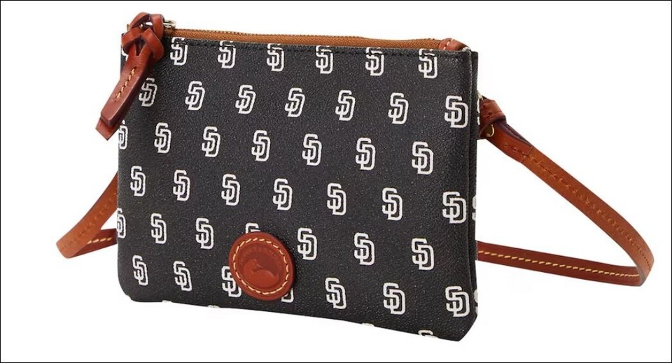 Dooney Bourke Handbag, San Diego Padres Baseball. Gently Used. Cross