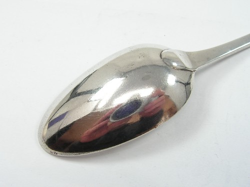 ANTIQUE GEORGIAN ELEPHANTS HEAD CRESTED SOLID STERLING SILVER 18TH CENTURY SPOON - 第 9/10 張圖片