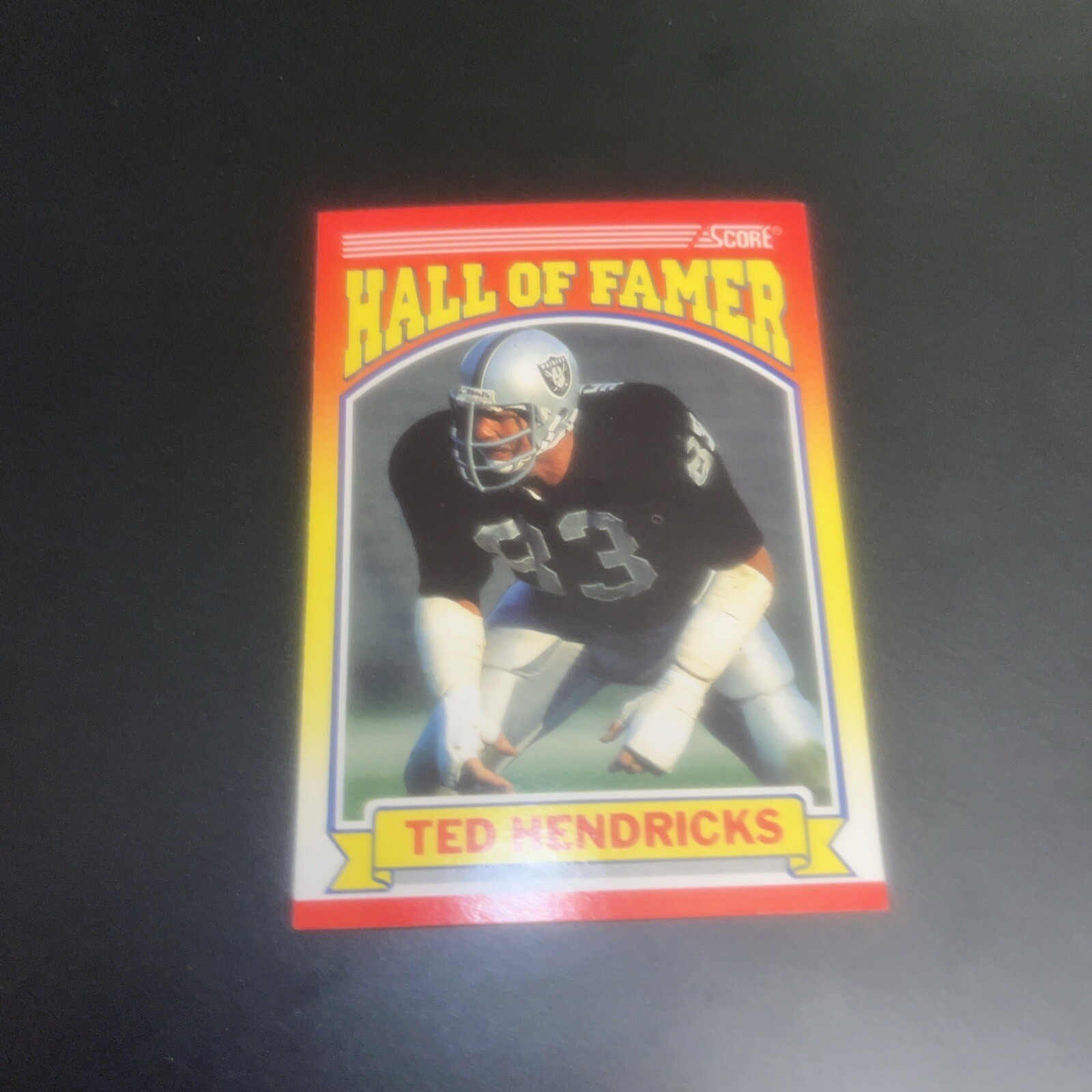 1990 Score - #599 Ted Hendricks Hall Of Famer HOF Raiders