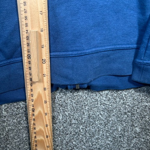 Nike Hoodie Mens M Blue Full Zip Jumper Sweater Tracksuit Casual - Picture 10 of 11