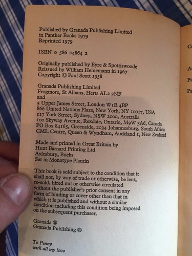 1979 "THE MARK OF THE WARRIOR" PAUL SCOTT WW2 WAR FICTION PAPERBACK BOOK (P3) - Picture 3 of 6