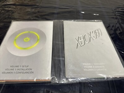 Xbox 360 White Console Replacement Instruction Setup Warranty OEM Manuals Only 