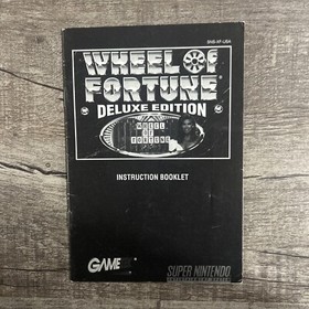 Super Nintendo Video Game vtg SNES box 1991 Wheel of Fortune Deluxe Edition NES