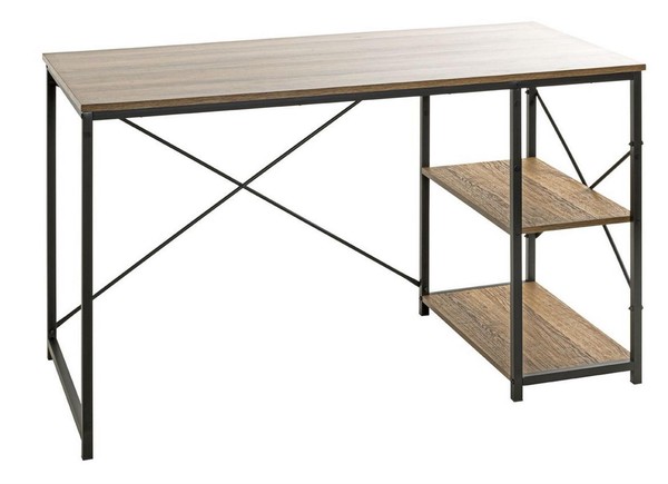 Haku Schreibtisch Schwarz-Eiche Computertisch Arbeitstisch Laptoptisch Pc Tisch-image